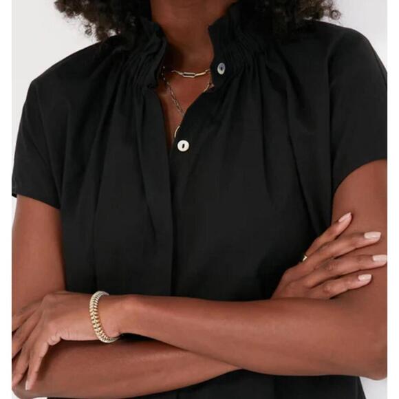 Tuckernuck Pomander Place Black Rae Blouse Top NWT Extra Small XS - Picture 5 of 8